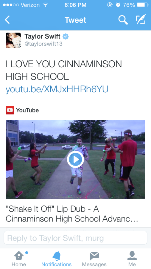 Taylor Swift tweets out the One Shake Lip Dub made on Pride Day.