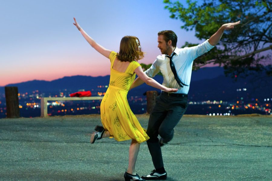 Ryan Goslin and Emma Stone star in the film our critic thinks will sweep all the major awards.