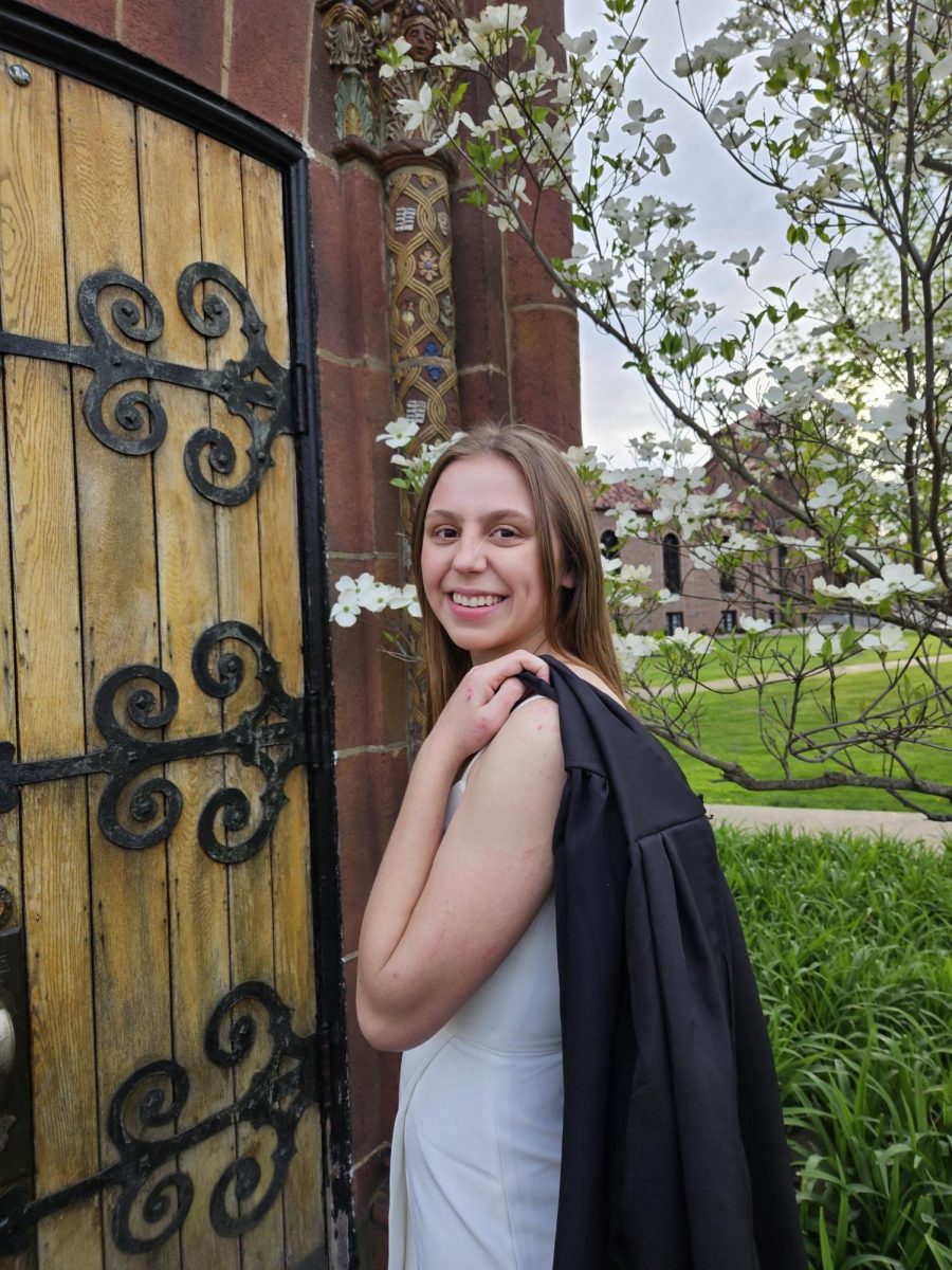 (Courtesy of Archer) A graduate of St. Bonaventure University, Archer recently participated in the DECA students vs staff game. In the future, she would like to assist with the school's cross country teams as a former XC runner herself. 