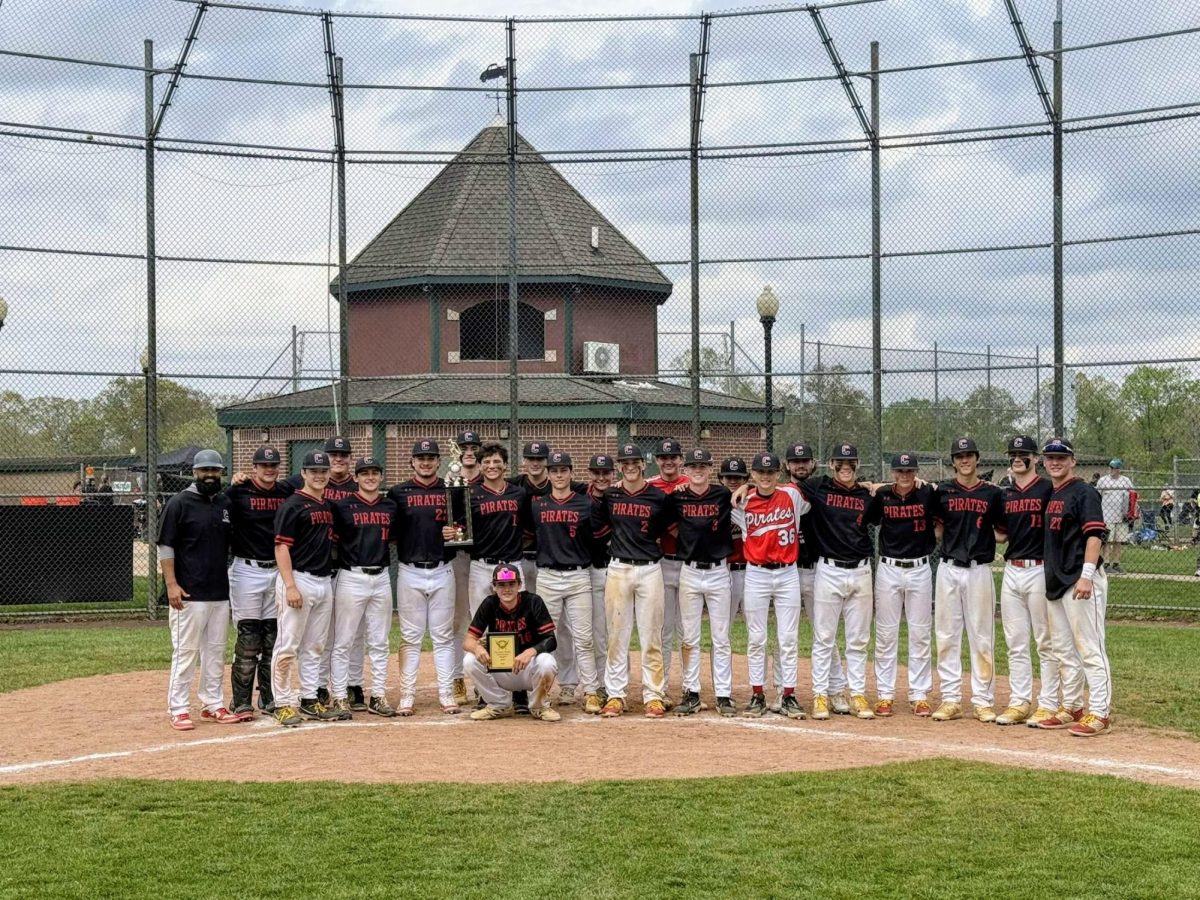 (Photo courtesy of Logan Hammell) The team secured the championship in the Joe Lang tournament having beat GCIT and Pitman. Freshman Gavin Bobrek was the team's MVP.