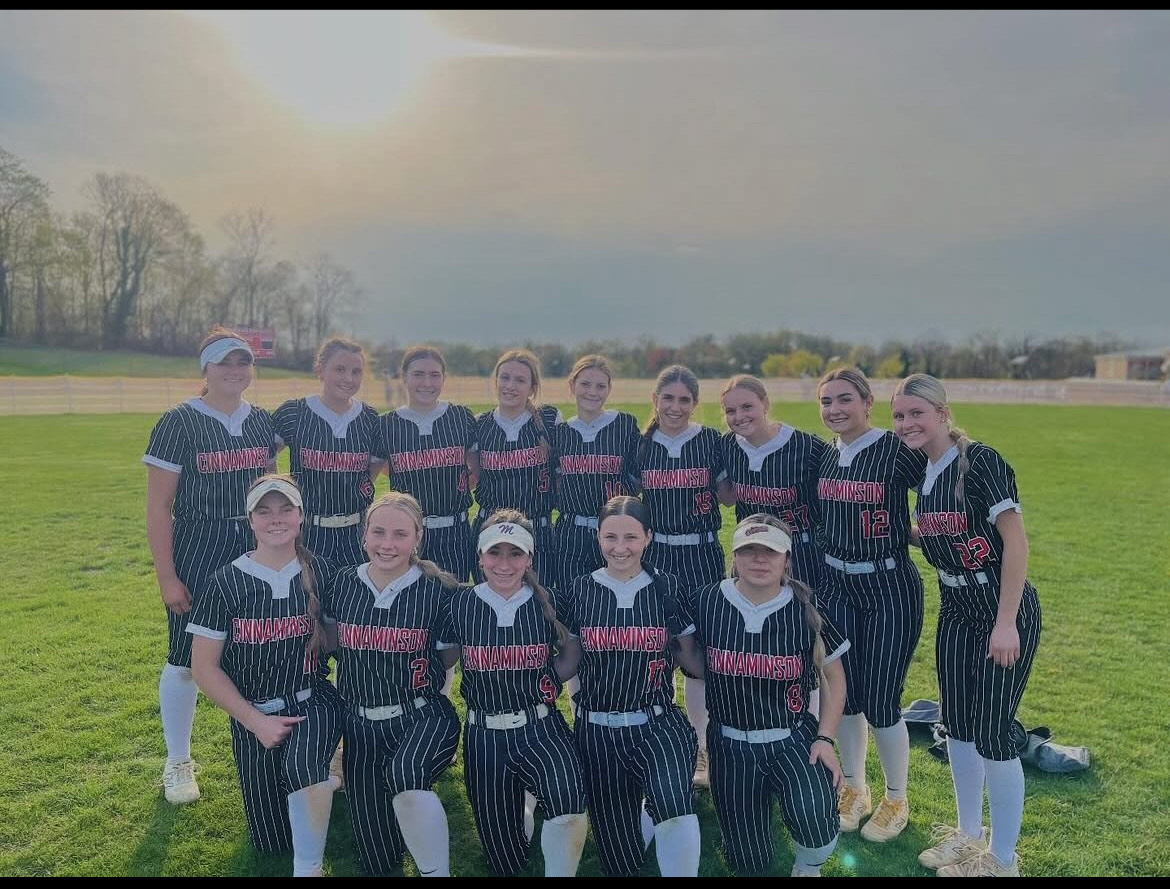 (Photo Courtesy of Lauren Cammarota) Girls softball achieved big victory after beating rival Northern Burlington in extra innings. 
