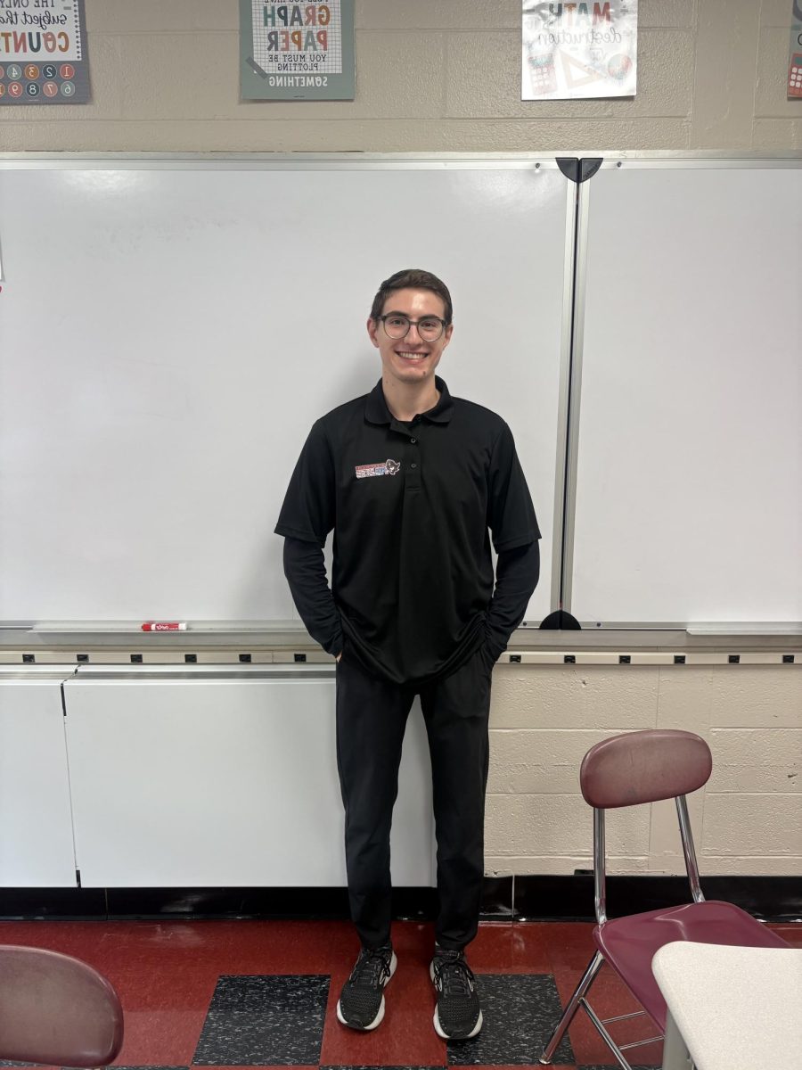 (Photo Courtesy of Jared Hiller) Hiller looks forward to getting more involved with CHS, such as assisting with Math League. 