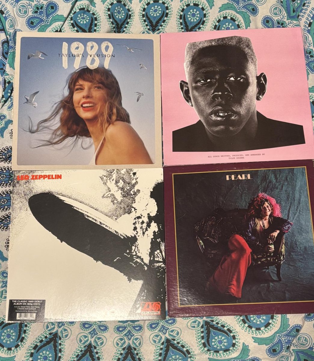 (Courtesy of Peyton Czarzasty) A collection of popular albums purchased as vinyls.